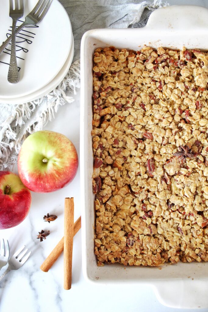 Vegan Apple Crisp - The Whole Scoop Blog